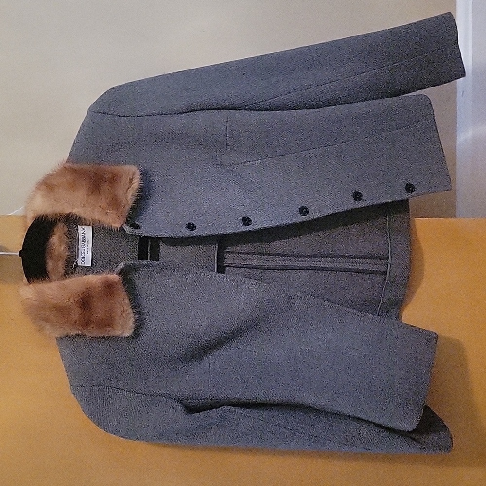 Dolce & Gabbana Fur Collared Jacket